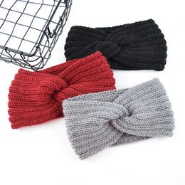 Winter Women Knitting Corss Headbands Woollen Warm Hairbands hair Holder Elastic Turban Hair bands Fashion Hair Accessories