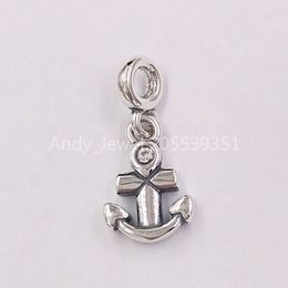 Andy Jewel 925 Sterling Silver Beads My Anchor Dangle Charm Charms Fits European Pandora Style Jewelry Bracelets & Necklace 798393CZ