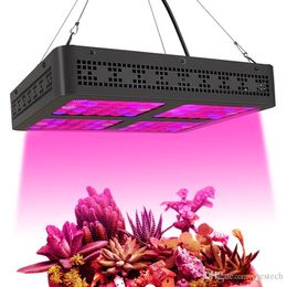 -600W place LED lampes en croissance Lampes à spectre complet avec IR UV croissance luminaires pour la culture hydroponique serre Plantes aquatiques
