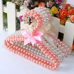Dog Apparel Handmade Pearl Hanger Cat Clothes Pet Supplies Hanger Simple Style Solid Color Pearl Pet Hangers