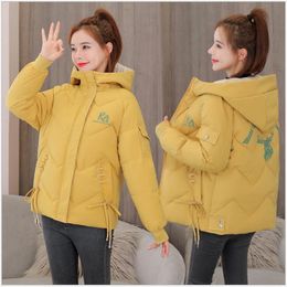 2020 New Winter Jacket Women Parkas Hooded Thick Cotton Padded Parka Female Jacket Short student Coat Slim Warm Outwear G735