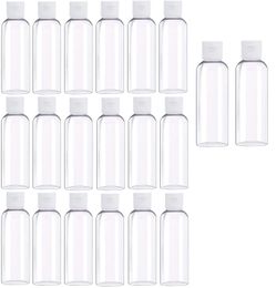 30 60ml Clear Plastic Empty Squeeze Bottles,1 2 Oz Small Containers Bottles with Flip Cap for Liquids Toiletries Shampoo Lotion Conditioner