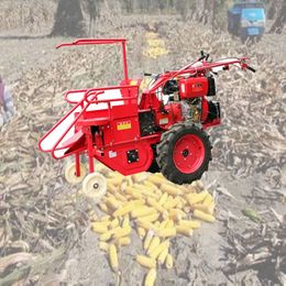 Small corn harvester machine mini corn combine harvester with China manufacturer for sale hand diesel corn harvester