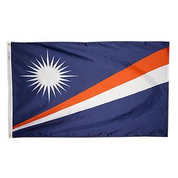 Marshall Islands Flag 150x90cm 3x5ft Digital Printing 100D Polyester Outdoor Indoor Use Club printing Banner and Flags Wholesale