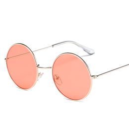 Sunglasses Classic Metal Round Red Women Multicolor Eyeglasses Designer Brand Trend Adult Glasses