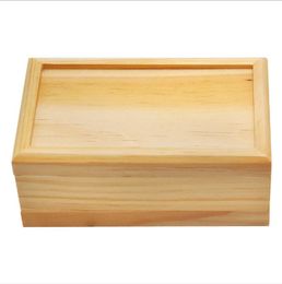 New wooden storage box, cigarette case, storage box, three layers with filter screen mirror