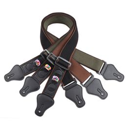 100% Cotton Special Design With Pick Pocket Soft Smooth Comfortable Breathable Performance Guitar Strap