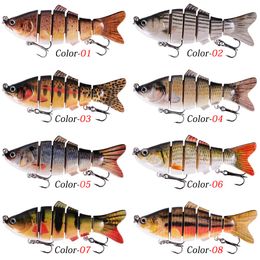 Sinking Wobblers Fishing Lures 10cm 19.5g 6 Multi Jointed Swimbait Pesca Hard Artificial Bait Pike/Bass Fishing Lure Crankbait