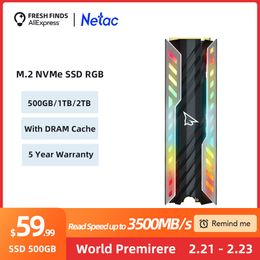 SSD NVMe m2 ssd 500gb 1tb 2tb SSD M2 RGB M.2 NVMe PCIe Solid State Drive Internal Hard Disk for Laptop Desktop