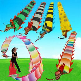 Party Celebration Supplies Coloured Silk China Dragon Ribbon Dance For Adults Caterpillar Style Square Festival Performance