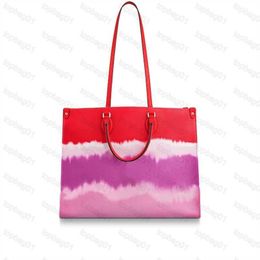Designer ONTHEGO big number brands women tote shoulder bag purses ladies handbags leather flowers classic shopping fashion M57641 M57640
