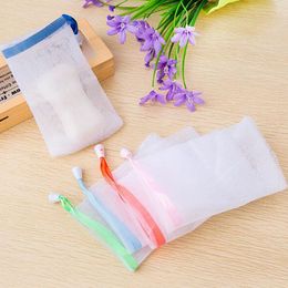 Soap Foam Mesh Bag Soap Storage Bags Bathroom Cleaning Gloves Mesh Mosquito Net Soap Mesh Bag Manual Bag Bathroom Accessories ZZC4299