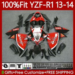 -OEM-Karosserie für Yamaha YZF-R1 YZF1000 YZF R 1 1000cc 2013 2014 Moto Body 97NO.47 100% Fit YZF R1 Santander Rot 1000 CC YZFR1 13 14 YZF-1000 13-14 Inspritzmold Verkleidungsset