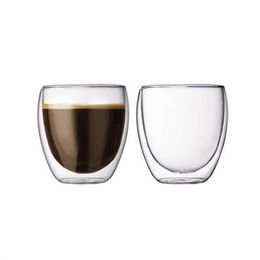 -100% neue marke fashion 4 stücke 80 ml doppelwand isolierte espresso cups trinken tee latte kaffee tassen whisky glass cups trinkware 18 n2