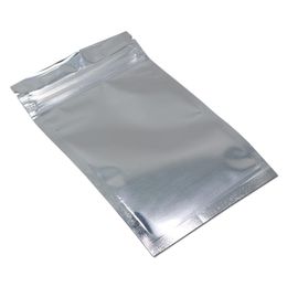 2021 Front Clear Aluminum Foil Resealable Valve Zipper Plastic Retail Packaging Mylar Bag Zip Food Storage Pouches Zip Mylar Foil Bags