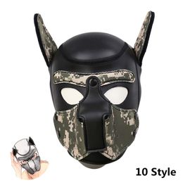 Slave Soft Padded Neoprene Dog Full Head Mask Hood For Bdsm Bondage Couples Flirting Adults Games Halloween Party,Unusual Goods Y200616