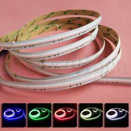 High Density 5M COB FOB LED Flexible Strip Light RGB Color Changing 630LED/m Ribbon Tape Smooth Linear IP44 Waterproof Super Bright for Counter Celling Lighting