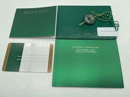 Top Watch Box Original Correct Matching Green Booklet Papers Security Card for Rolex Boxes Booklets Watches Free Print Custom Cards BestGift