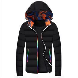 Winter New Casual Thick Warm Waterproof Hooded Jacket Parkas Coat Men Autumn Outwear Outfit Parkas Jackets 201123