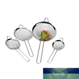 1pc Hot Stainless Steel Kitchen Flour Handheld Screen Mesh Strainer Flour Sieve Oil Strainer Colander Kitchen Tools Dropshipping