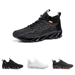 Hotsale não-marca tênis para homens Triple Black White High Top Cinza Moda Lâmina Personalidade Sapato Mens Trainers Ao Ar Livre Sapatilhas Esportivas