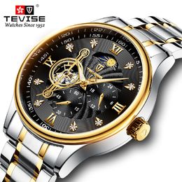 2020tevise new hot style watch business waterproof mens watch mechanical watch manufacturer wholesale