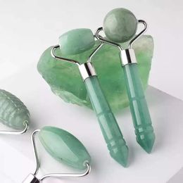 New Beauty Jade Face Roller Mini Natural Aventurine Stone Roller Facial Slimming Lifting Skin Detox Massage Health Care Tool