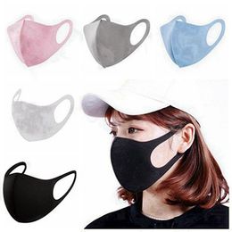 Dustproof Face Mask Washable Mouth Cover PM2.5 Mask Adults Kids Respirator Anti-bacterial Reusable Ice Silk Cotton Designer Masks 1000pcs