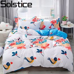 Solstice Home Textile King Queen Twin Bed Linens Black Shooting Star Duvet Cover Sheet Pillowcase Boy Kid Teen Girl Bedding Sets Y200111