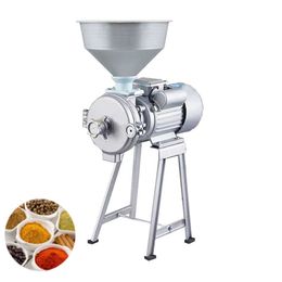 2021Peanut butter machine Dry & wet Refiner Commercial Grain beans grinder for tofu Tahinichili saucecorn flour etc 1500W