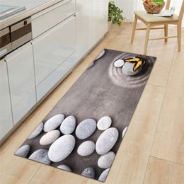 7mm Soft 3D Long Kitchen Anti-slip Mat Bath Carpet Floor Home Entrance Doormat Absorbent Living Room s Rug 220301