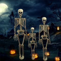 36 Inch Halloween Prop Full Size Skeleton Skull Hand Lifelike Human Body Poseable Anatomy Model Party Festival Decor Y201006