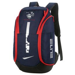 Unisex Hoops Elite Pro Basketball Backpack Team USA Joint Outdoor Knapsack Travel Bag Training Sports Bags Large Capacity Multifunctional Hiking Luggage bag