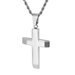 friend gifts European and American street fashion religious believers Jewellery fashion creative cross men's stainless steel pendant necklace