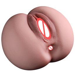Real Skin Texture Big Ass Dolls Artificial Realistic Hip Vagina Pussy Anus Channel Male Masturbator Adults Masturbation For Men Sex Toy 1022