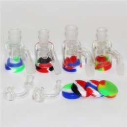 Smoking Accessories Glass Reclaim Catcher ash catcaher handmake and 7ml silicone wax containers dab rig ashcatchers for bong