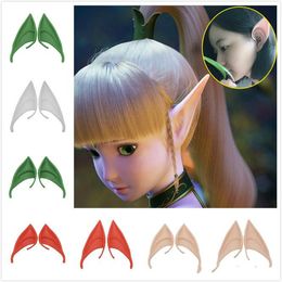 Fashion decoration Fluorescent Ear Halloween Fairy Cosplay Accessories Vampire Party Mask For Latex Soft False Ear 10cm And 12cm