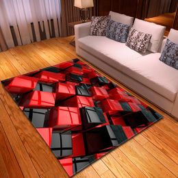 Modern Geometric Pattern 3D Carpet Large Size Living Room Bedroom Tea Table Rug and Carpet Rectangular Antiskid Floor Mat L0001 Y200416