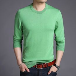 autumn new round neck striped sweaters men T1111 201123