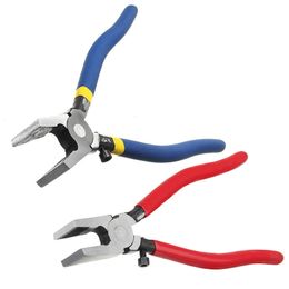 Non-slip Handle Breaking/Cutting Stained Tools End Flat Glass Trimming Pliers Hand Tool Y200321