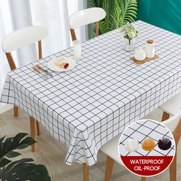 PVC Plastic Waterproof Fabric Cloth Pastoral Printing Kitchen Tablecloth Oilproof Decorative Elegant Dining Table Cover T200707
