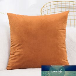 Velvet Cushion Cover Pillowcase Cojines Sofa Decor Throw Pillows Solid Colour Pillow Case Room Pillow