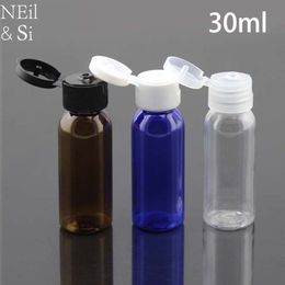 30ml Plastic Liquid Drop Bottle Refillable Conditioner Cream Water Bottles with Flip Cap Empty Containers Free Shipping
