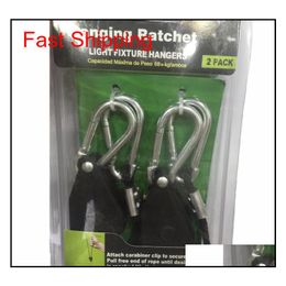2 inch rope UK - 1 8 Inches Rope Ratchet 2 Pieces 1 Pack Reflector Grow Light Hanger qylpJm packing2010
