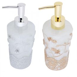 350ml European Style Manual Liquid Soap Dispenser Bottle Bathroom Shampoo Lotion Shower Gel Foam Pressing Pump Container bottle Y200407