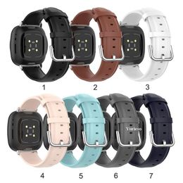 Leather Wrist Strap For Fitbit Versa3/sense Smart Watch Band Belt Replaceable Wristbands For Fitbit Versa 3 replacement Wholesale Factory