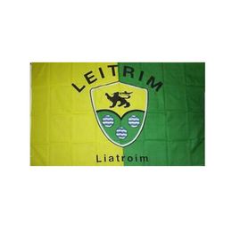 Leitrim Ireland County Banner 3x5 FT 90x150cm State Flag Festival Party Gift 100D Polyester Indoor Outdoor Printed Hot selling