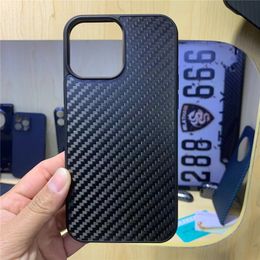 Magnetic Genuine Carbon Fiber Slim Cases for iPhone 13 12 Pro Max Mini Ultra-thin Togh Armor Cover