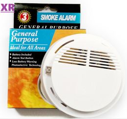 Wireless Smoke Detector System with 9V Battery Operated High Sensitivity Stable Fire Alarm Sensor Suitable for Detecting Home Security NO2