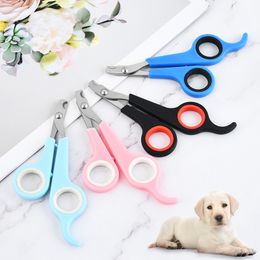 Pet Nail Tools Clippers Dog Grooming Supplies Cutter Stainless Steel Scissors Dog Cat Trimmer 12*6cm 5 Colours